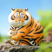 fat tiger panghu with baby series blind box toys trendy play anime figure cute doll surprise bag love box for girl birthday gift