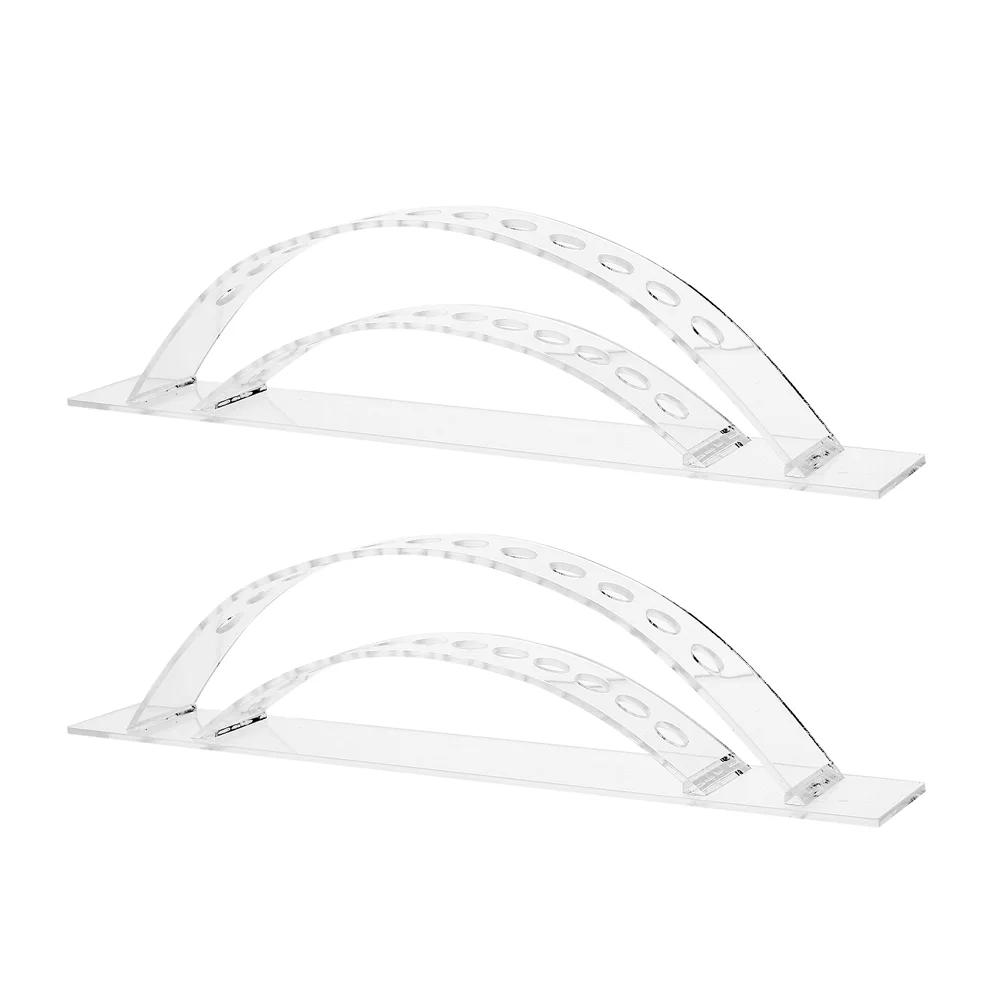 

2Pcs Transparent Acrylic Desktop Decorative Delicate Lollipop Stand for Display Storage Party Lollipop