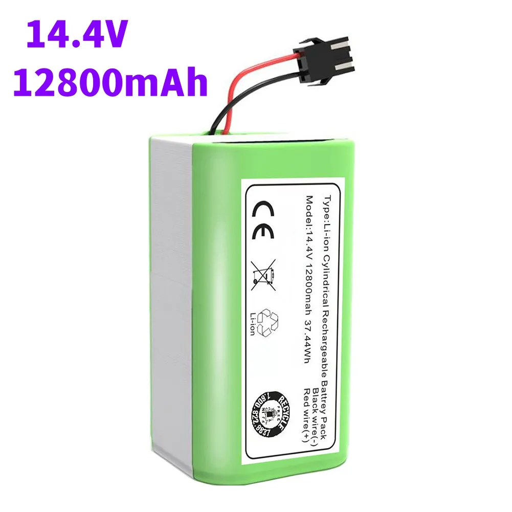 

New 14.4V 12800mAh Li-ion Battery for Conga Excellence 990 1090 Ecovacs Deebot N79S N79 DN622 Eufy Robovac 11 11S 12 35C X500