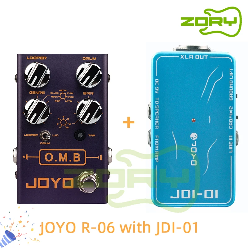 

Joyo R-06 O.M.B LOOPER +drum mode Guitar Effects auto-align Count-In Guitar Parts Accessory Guitar Effects +JDI-01