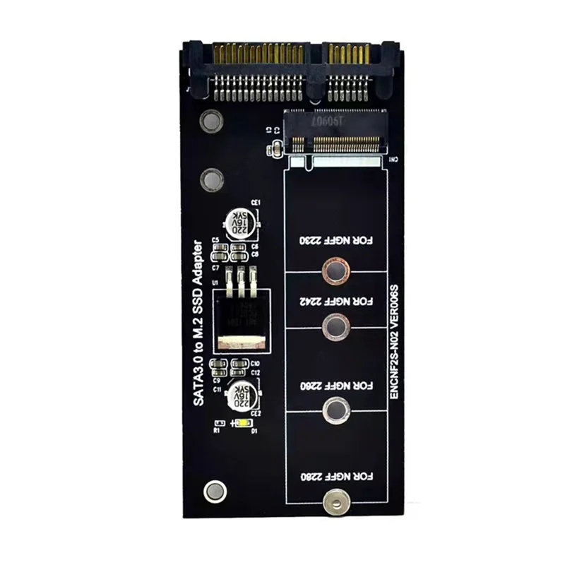 Адаптер M.2 SATA M2 к Конвертер NGFF 2 5-дюймовая карта SATA3 Ключ B для 2230-2280 SSD