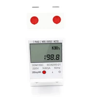 lcd digital single phase energy meter kwh voltage current power consumption meter wattmeter electricity 220v 80a