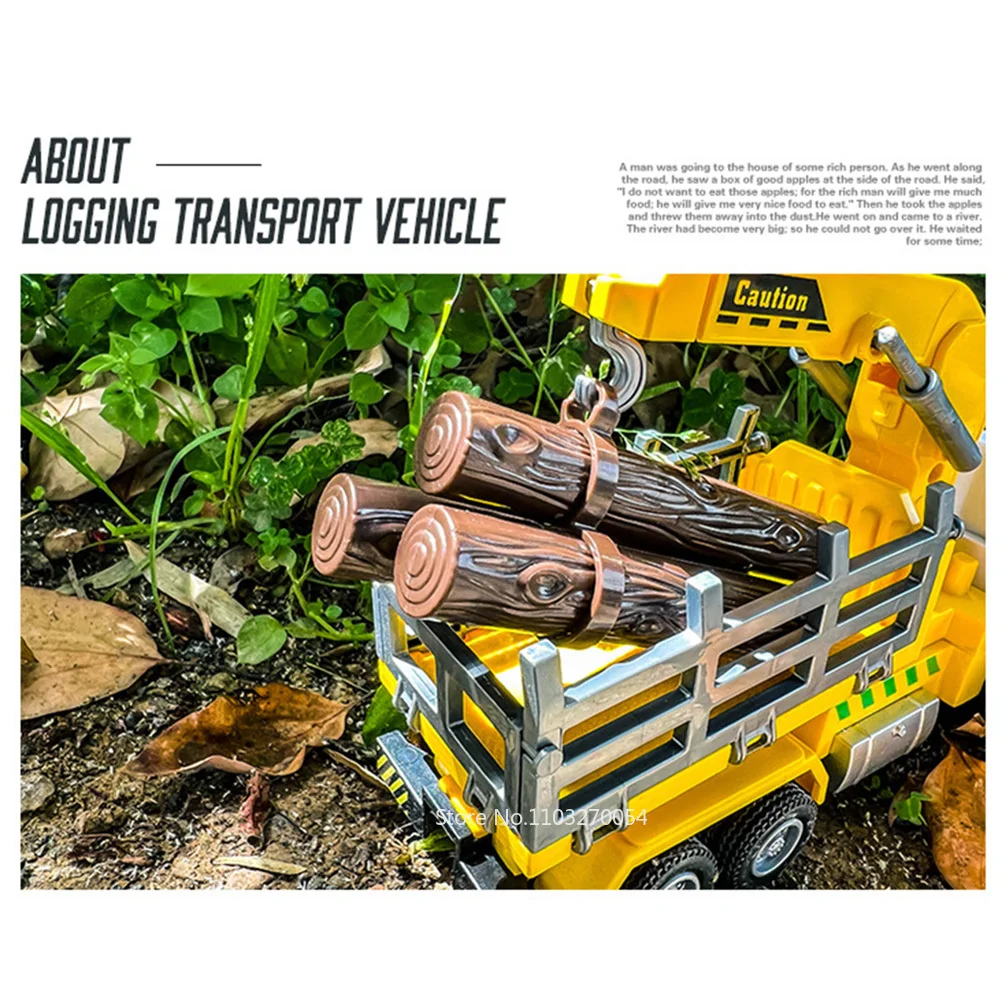1/50 Масштаб Литая Под Давлением Игрушечная Модель Грузовика Для Сбора Леса