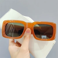 trendy orange oversized square sunglasses women designer decor acrylic rectangle sun glasses gray large men shades eyewear uv400