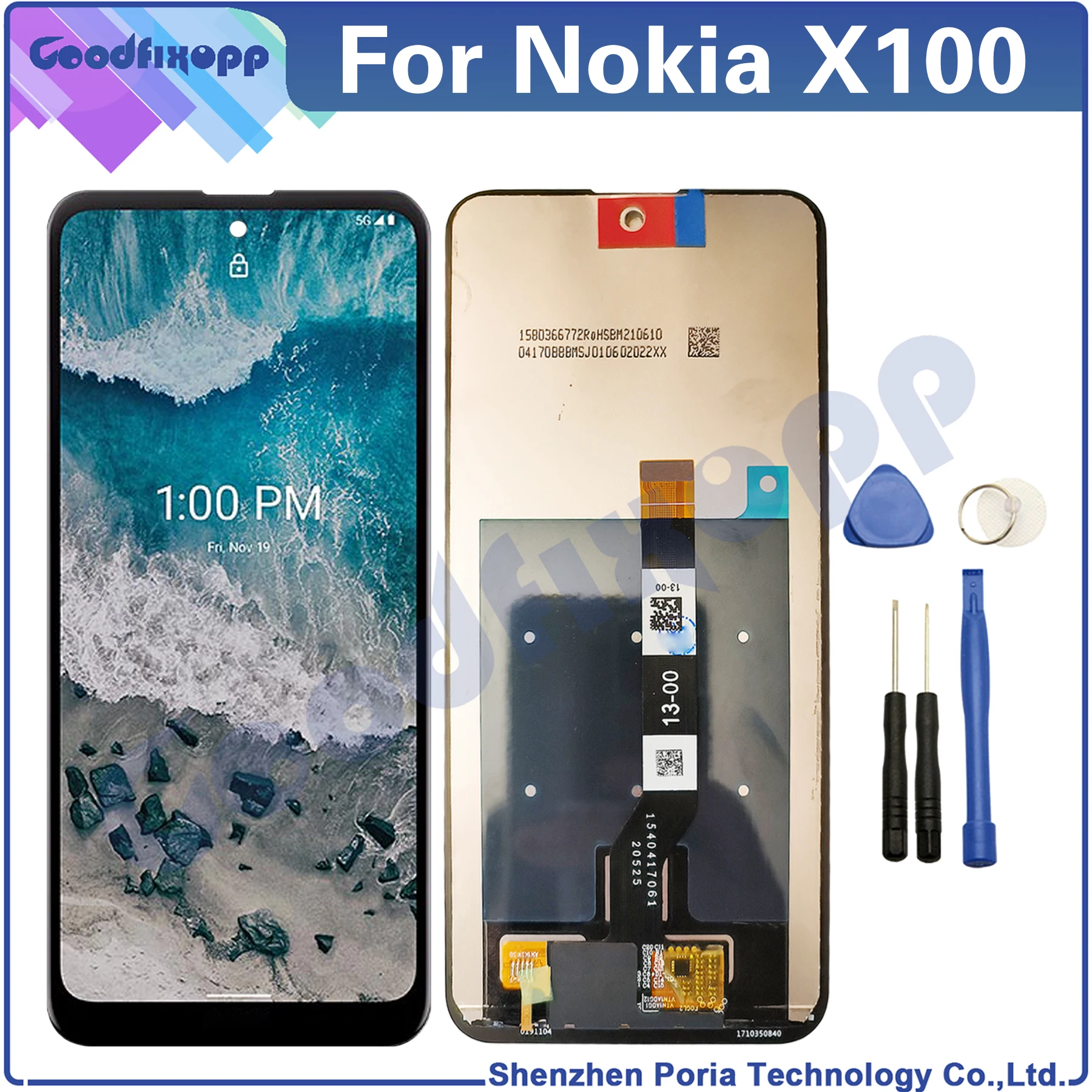 6,67 дюймовый экран для Nokia X100, ЖК-дисплей, сенсорный экран, дигитайзер, экран в сборе, замена