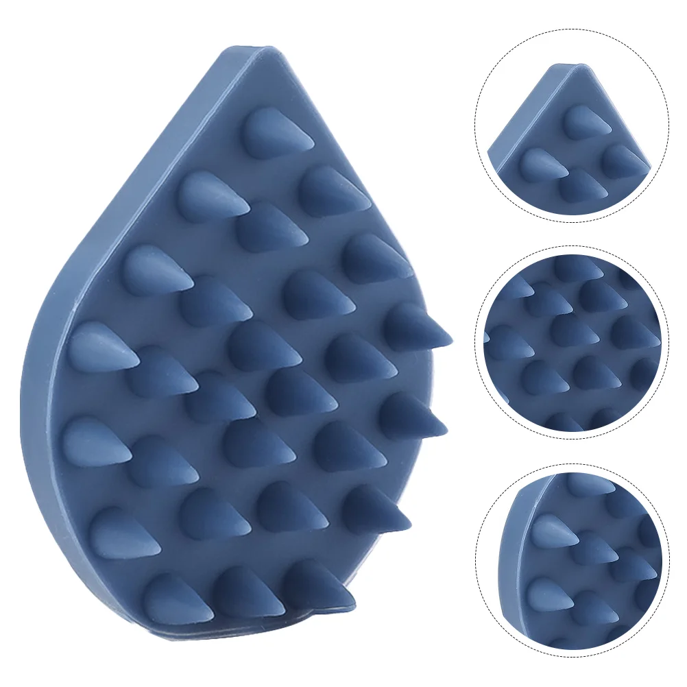 

Brush Scalp Shampoocomb Head Silicone Bathroom Shaped Drop Waterdandruff Cleansing Shower Cleaning Hair Scrubber