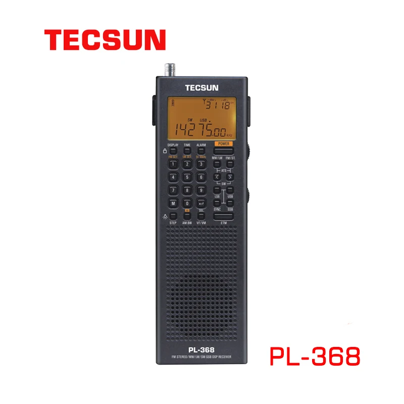 2021 TECSUN PL-368 полнодиапазонное цифровое радио портативное FM стерео DSP ETM ATS SSB