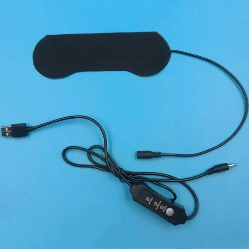 

USB Heated Eye Mask Rechargeable Eye Mask Eye Compress Mask Heating Sleeping Fatigue Mask Eye Relief Steam Pad Warm Dry Eye Z8E3