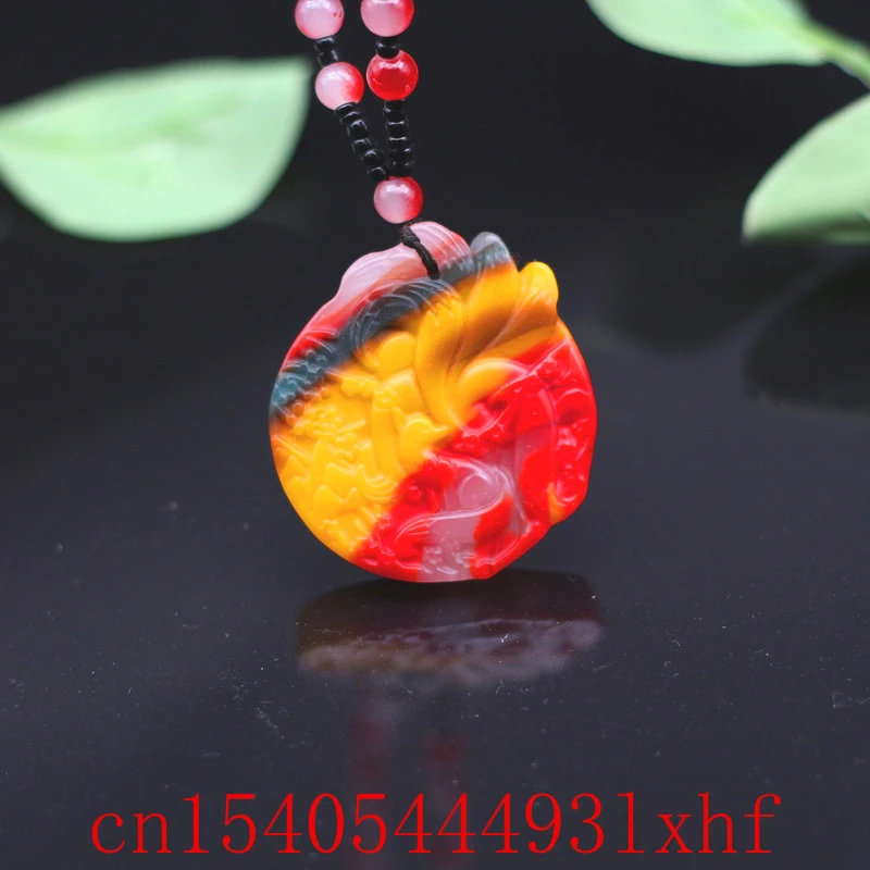 

Natural Color Hetian Jade Nine Tailed Fox Pendant Necklace Bead Fashion Jewelry Carved Boutique Charm Amulet Gifts for Women