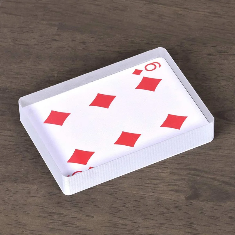 

Omni Deck Glass Card Deck Ice Bound Magic Tricks Close Up Card Illusion Accessories Gimmick Sign Card to Clear Block Magie