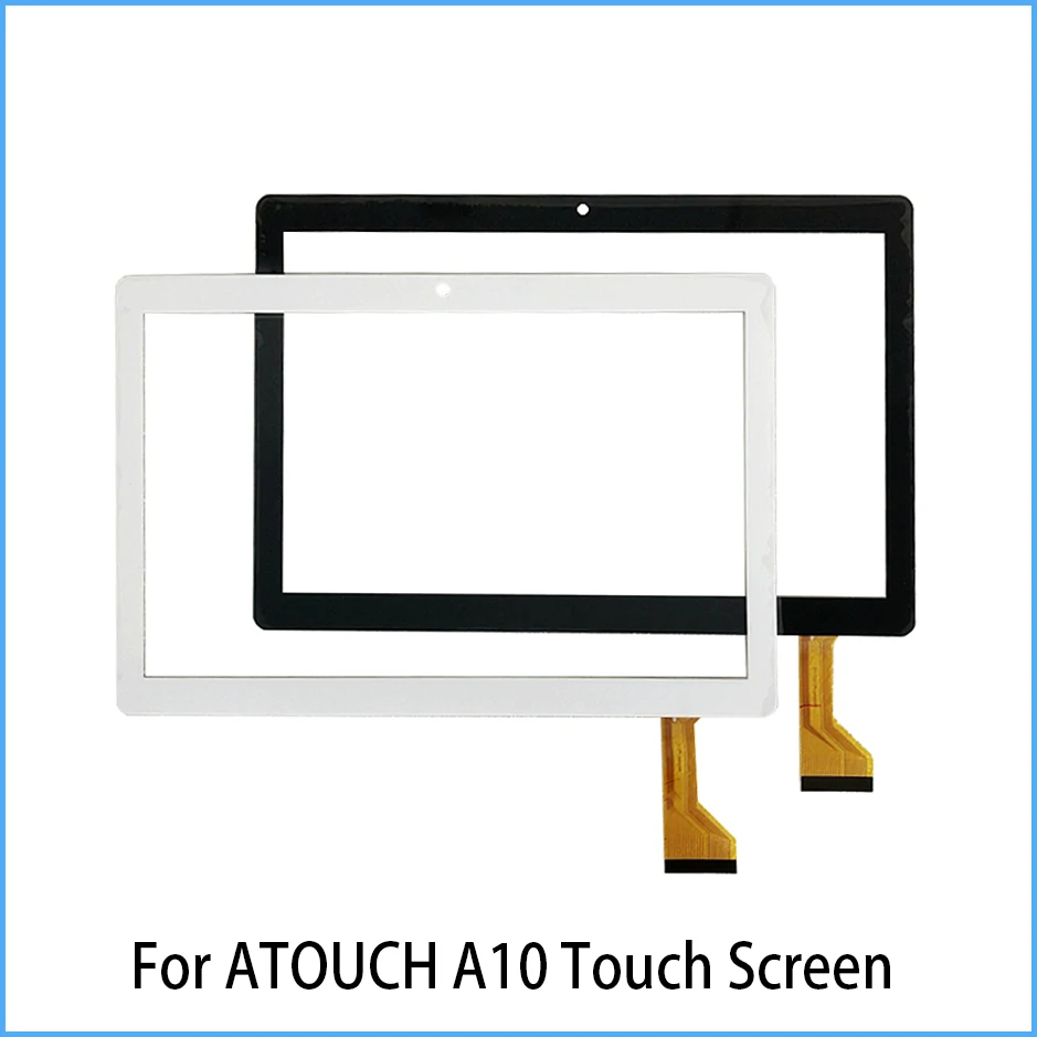 

10.1 Inch New For ATOUCH A10 Black White Tablet PC Capacitive Touch Screen Digitizer Sensor External Glass Panel