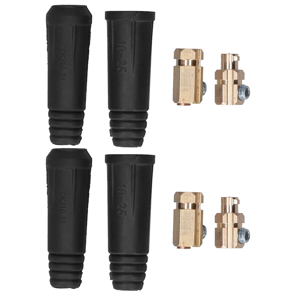 

6pcs Solder Welding Quick Coupler Connector Socket Plug 200A 26 Mm For 10-25mm² Cable DKJ10-25 Electrical Equipment Supplies