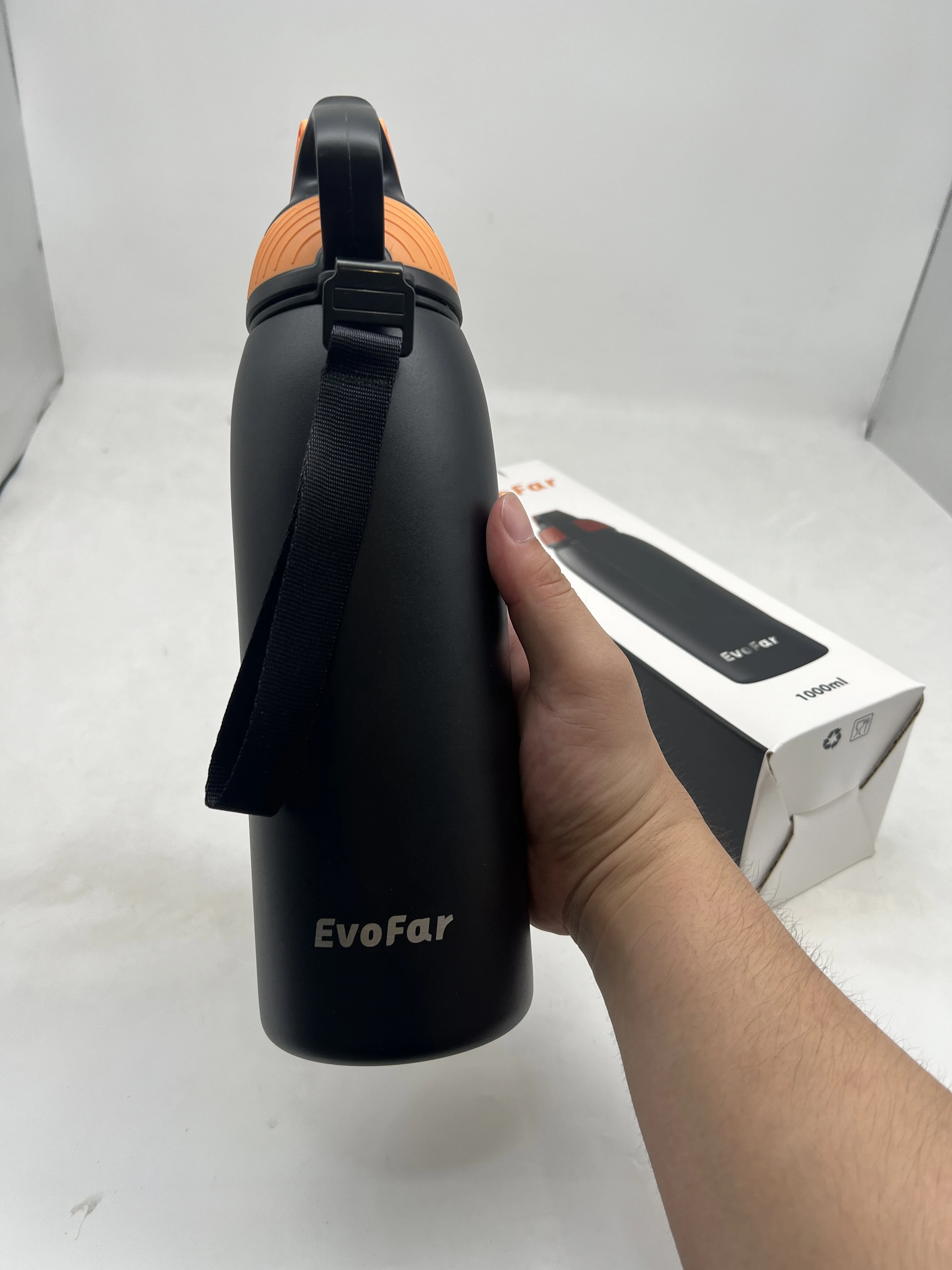 Фото Бутылка-термос Evofar Спорт на открытом воздухе Бутылка для воды из нержавеющей стали №3