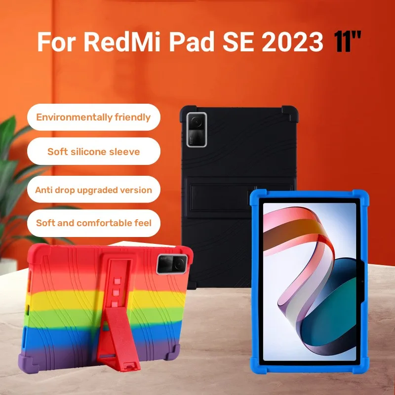 Мягкий силиконовый чехол для Xiaomi Redmi Pad SE 11 дюймов планшетного ПК противоударный