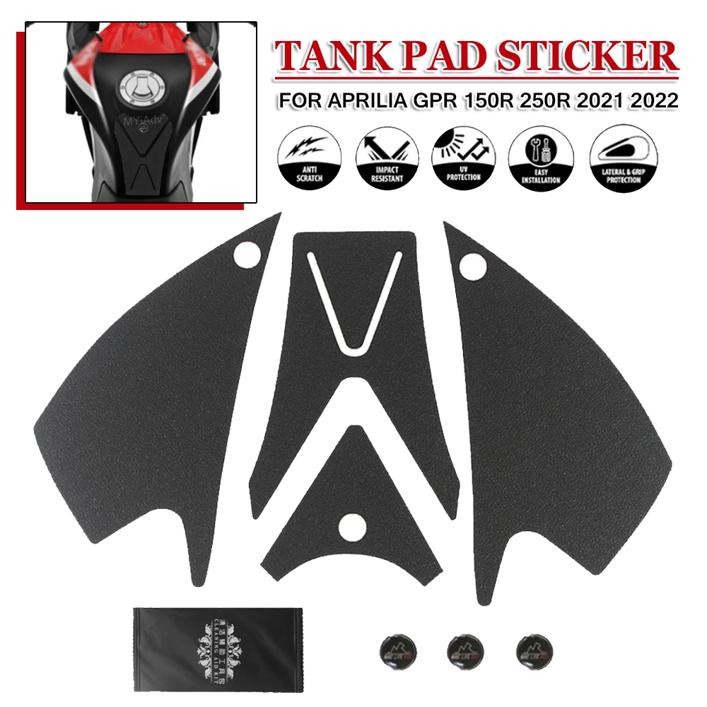 

Tank Pad Sticker For Aprilia GPR 150R 250R GPR150R GPR250R 2021 2022 Motorcycle Anti Slip Side Knee Grip Protector Decals Cover