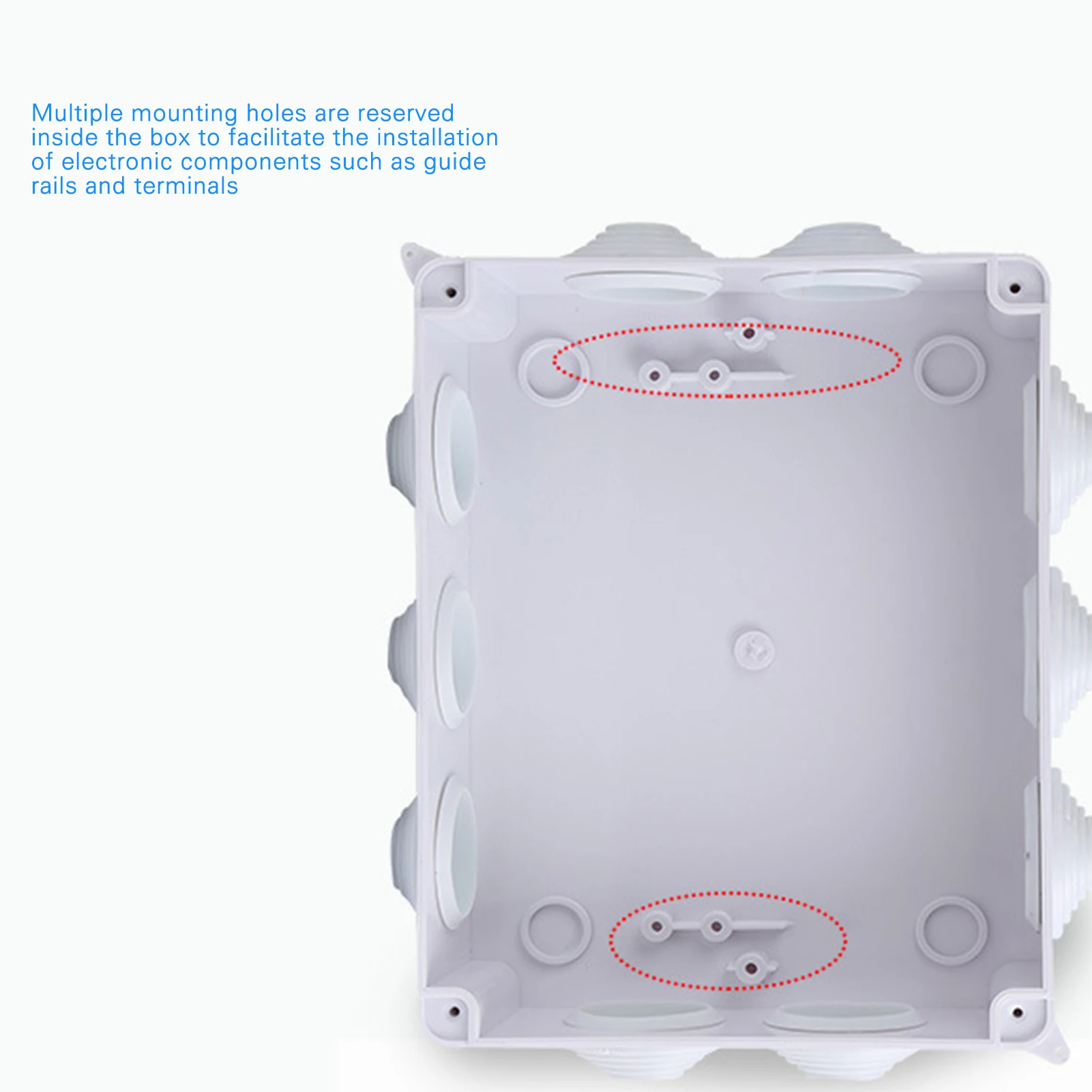 

Waterproof Junction Box ABS Electrical Box Indoor Outdoor Cable Connector Power Distribution Box Plastic Waterproof Box JAN88