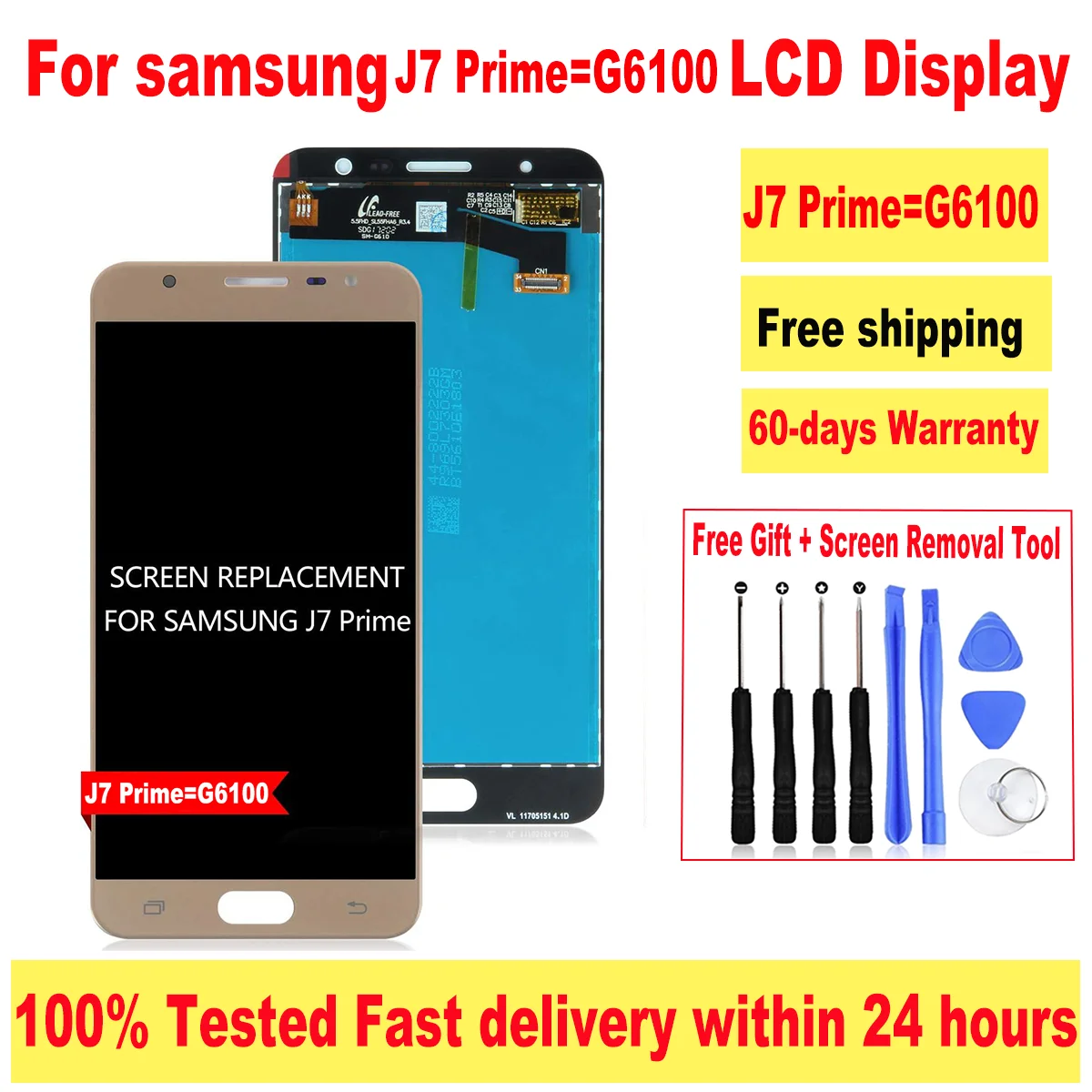 

Wholesale 5.5'' Original LCD For Samsung Galaxy J7 Prime Display Touch Screen Digitizer Assembly For Samsung J7 Prime G6100 LCD
