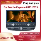 Автомагнитола ShunSihao для Posche Cayenne 2011-2017, Android, видеоплеер, мультимедийный плеер для CarPlay 128G