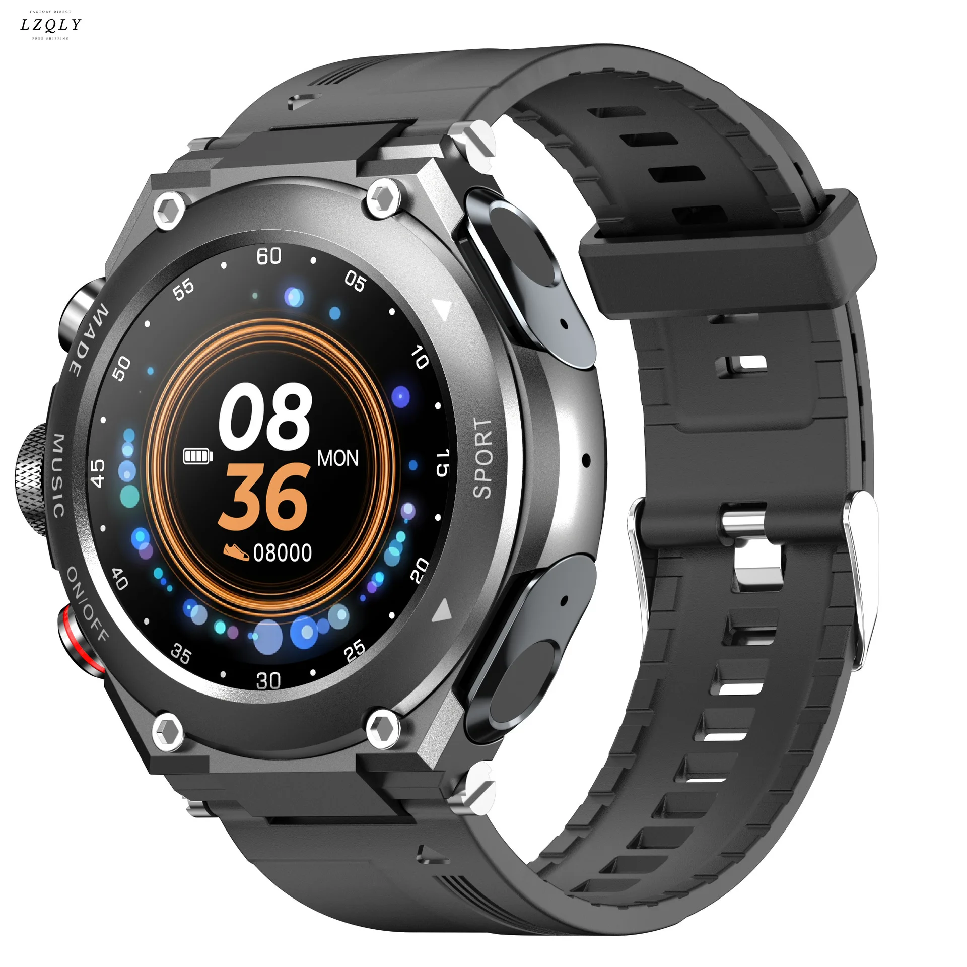 

New smart watch T92 temperature and blood oxygen monitoring music multifunctional exercise meter step dual Bluetooth headset