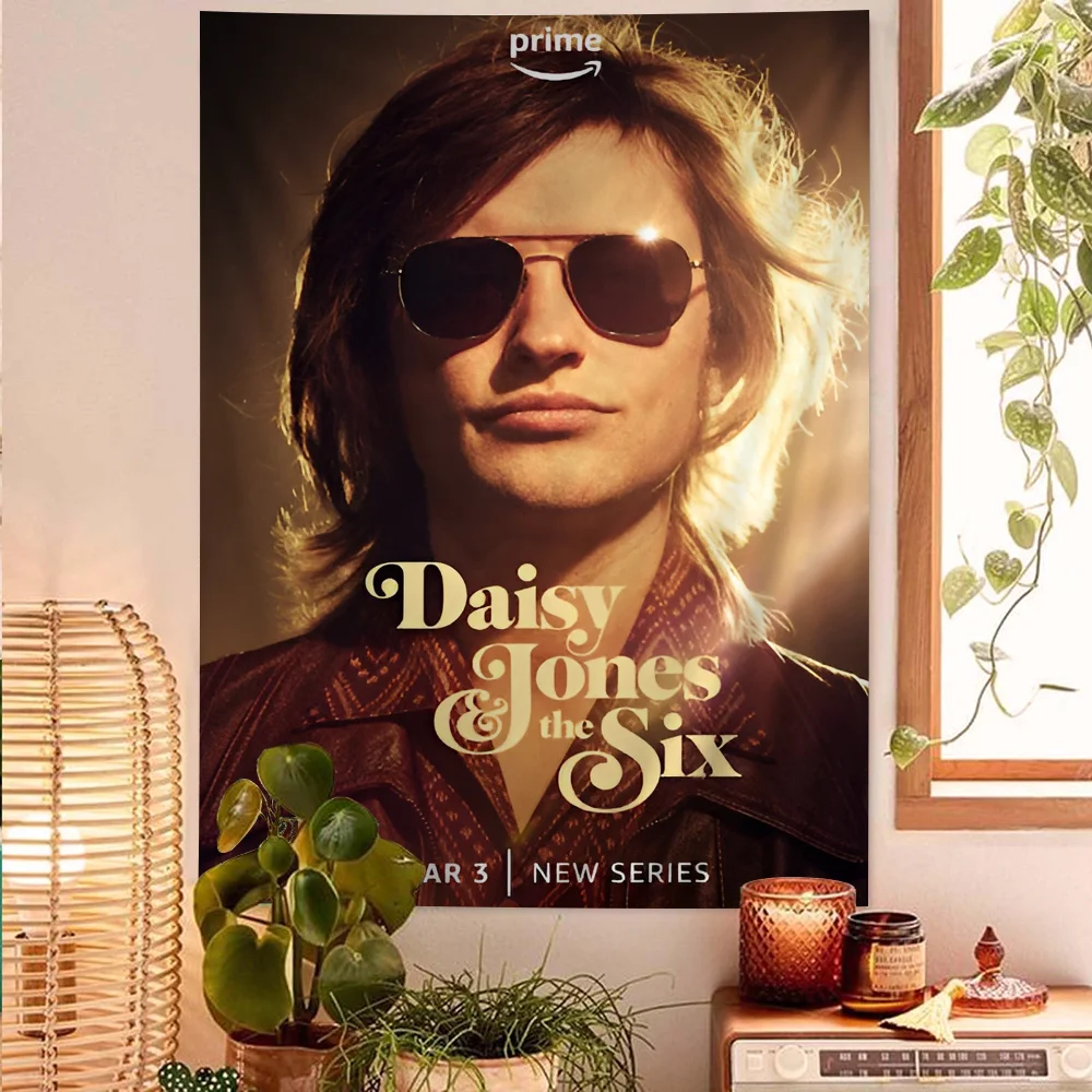 Настенные подвесные гобелены &quotМузыка Дейзи Джонс&quot шесть хиппи для гостиной