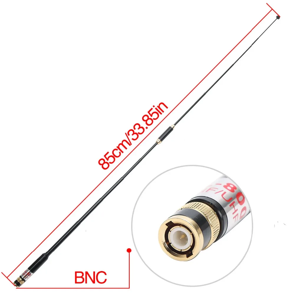 Harvest Antenna AL-800 BNC Dual Band 144/430MHz High Gain Telescopic Antenna for Kenwood TYT HYT ICOM YAESU Walkie Talkie Radio