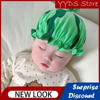 baby head guard cotton thin section male and female baby watermelon striped tire hat cute newborn hat 0 12 months