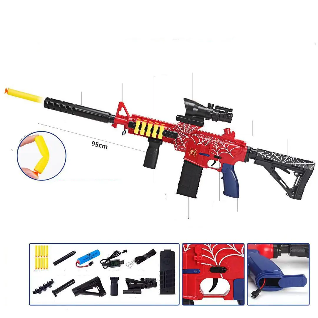 M4A1 Электрические игрушечные пистолеты с мягкой пулей бластер детское оружие