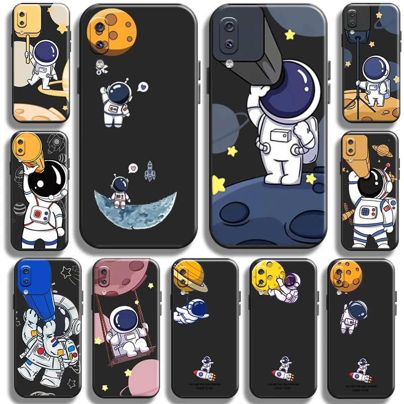 

Astronaut Camera Coverage for Samsung Galaxy A20 A20S Phone Case Cases Shell Back Cover Carcasa Shockproof Liquid Silicon Soft