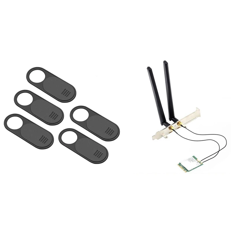 

Настольный комплект Wi-Fi 6E для AX210, Bluetooth 5,2, карта Wi-Fi с веб-камерой, защитный чехол для камеры, защитный чехол для конфиденциальности