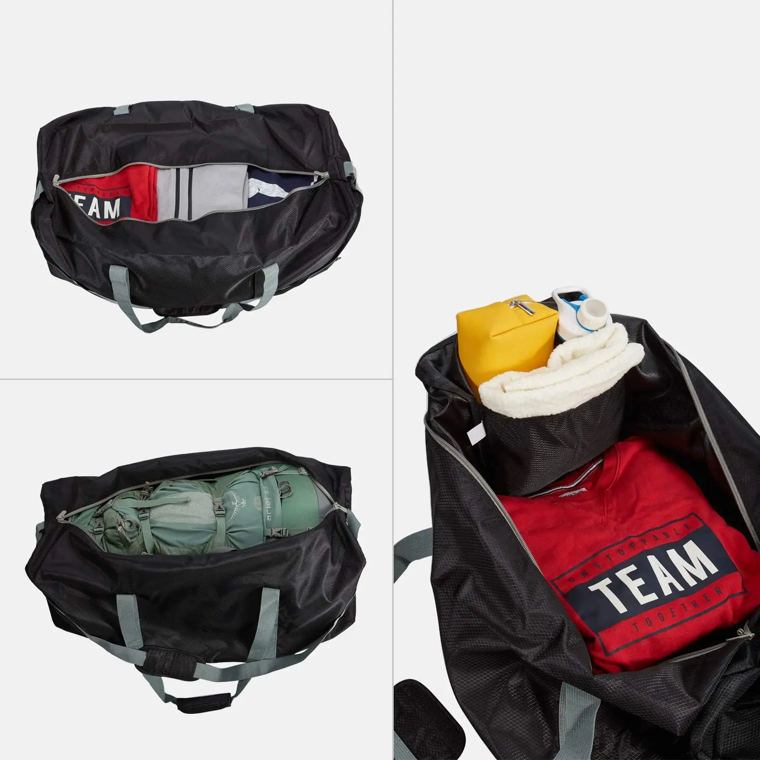 IFARADAY Unisex Travel Bag 32.5 Large Capacity Foldable Duffle Bags Waterproof Multifunctional Carry on Luggage for Storage/Camp