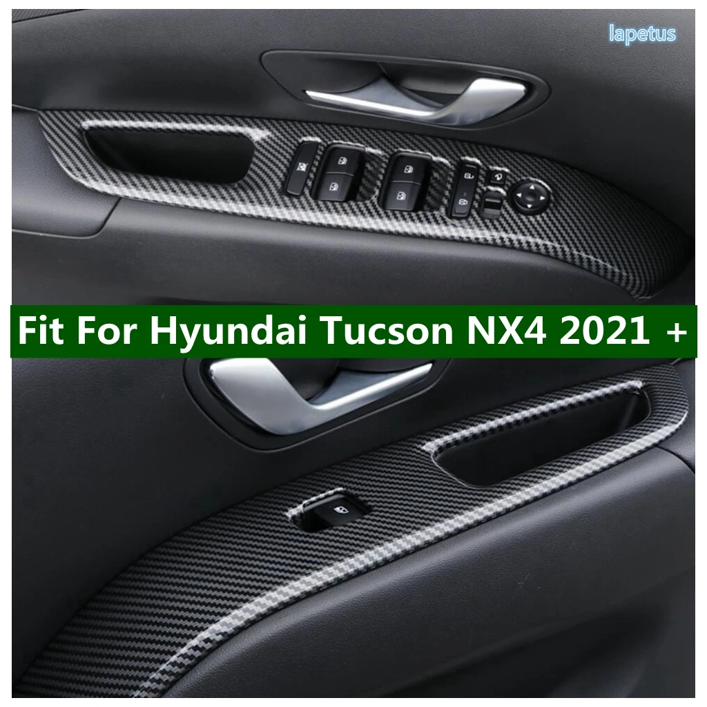 

Window Lift Switch Button Cover Trim Inside Armrest Frame Fit For Hyundai Tucson NX4 2021 - 2023 Interior Refit Kit Accessories