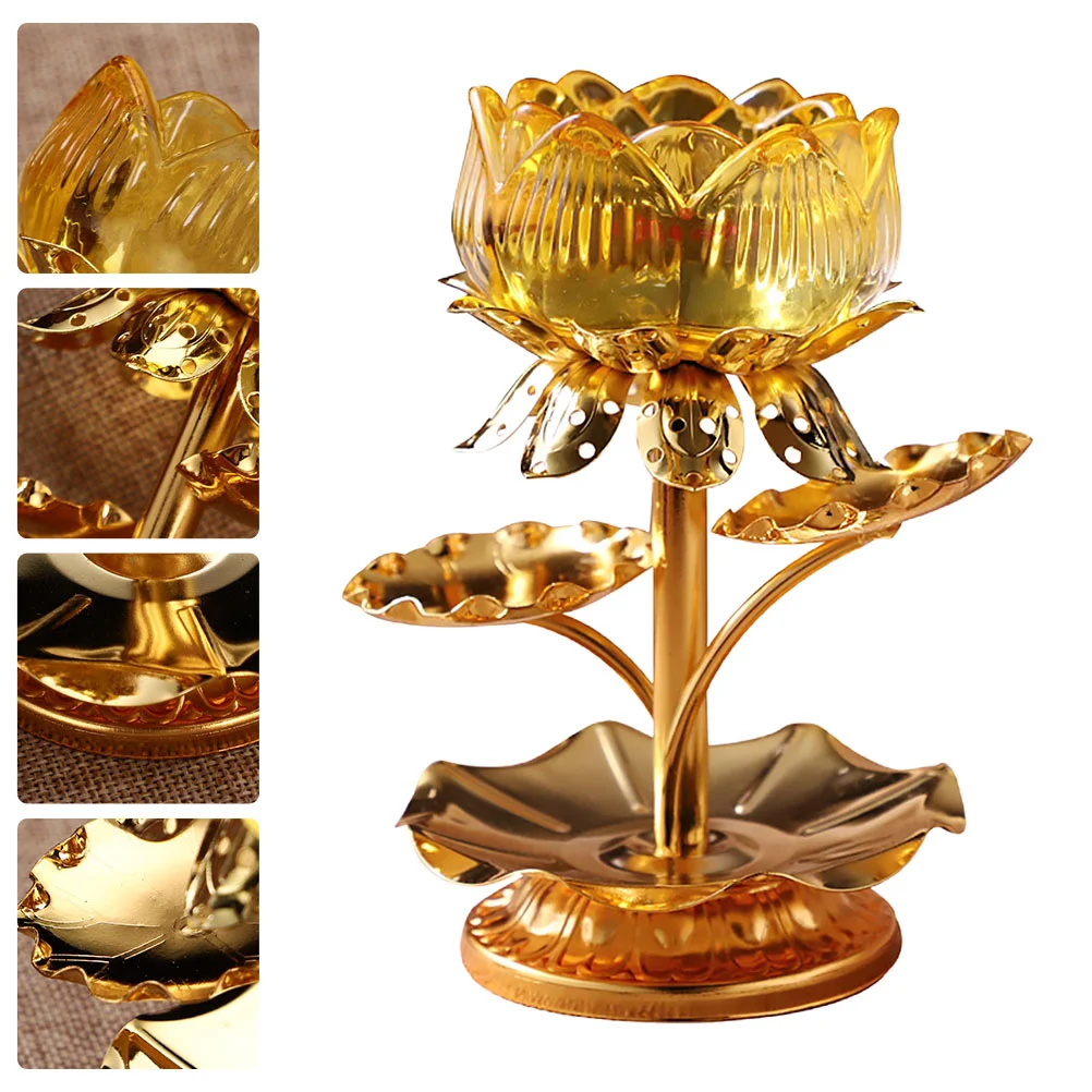 

Lotusholder Stand Candlestick Tealightsupplies Candleholder Religious Light Buddhistcenterpiece Temples Altar Oil Butter Flower