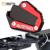 motorcycle accessories for ducati multisrada 950 950s 2018 2019 2020 pad kickstand enlarger plate foot side stand for motorcycle