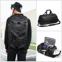 men gym bag large travel training fitness workout sports bag backpack waterproof dry wet shoulder laptop bag 52x20x20cm t8839