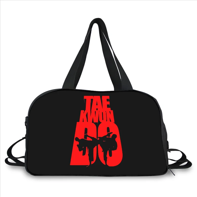 Kungfu Taekwondo  3D printing fashion trend portable large capacity multi function messenger bag travel bag