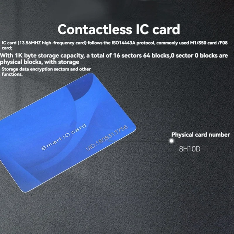 Фото Модуль считывателя RFID RS232, считыватель IC-карт, считыватель бесконтактных смарт-карт 13,56 МГц, поддержка протокола 14443A, система Windows - A13G №5