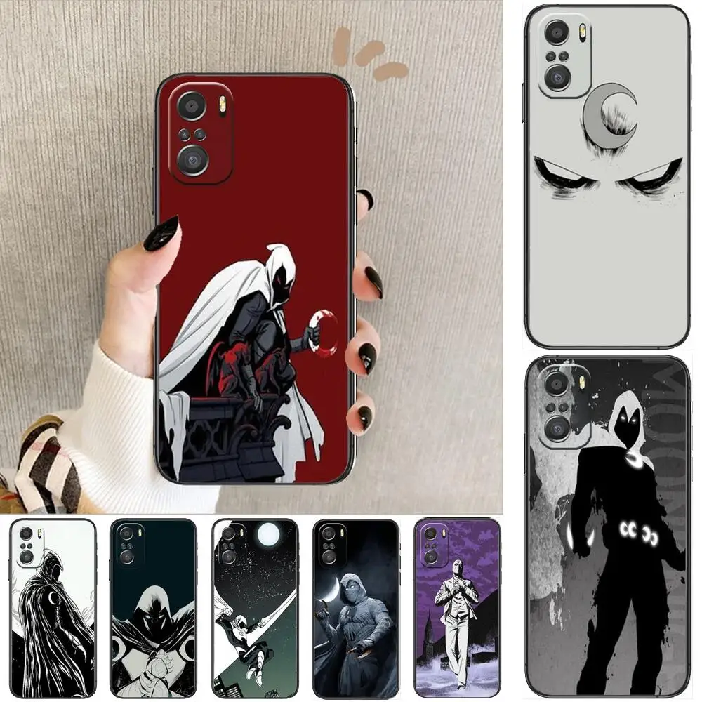 

Moon Knight Marvel Phone Case For xiaomi mi 11 Lite pro Ultra 10s 9 8 MIX 4 FOLD 10T 5g Black Cover Silicone Back Prett