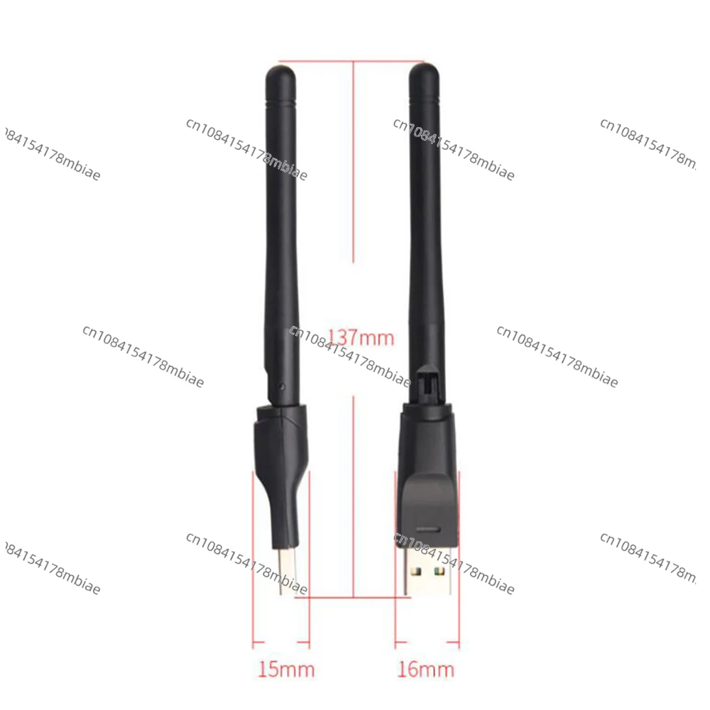 Antenne WiFi USB sans fil rotative 5370 с микрочипом Ralink RT5370 emballage en poly-sac 150 Мбит/с 2 4 ГГц 20 штук