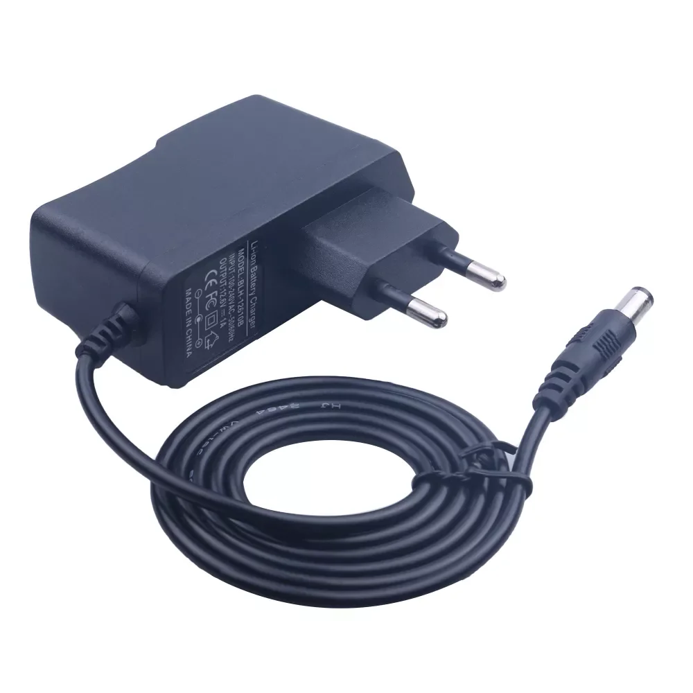 

12 V Charger 12.6 v 18650 Lithium Battery Charger DC 12.6V Li-ion Battery Charger Power Supply Charger 100-240V AC Converter