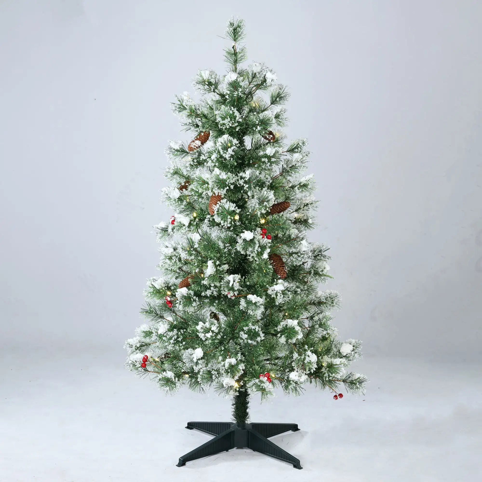 

4' Prelit Redland Spruce Artificial Christmas Tree with LED Lights, Holiday Time