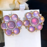 jimbora new trendy amber jade earrings for women girl daily bridal wedding party jewelry romantic present gift high quality