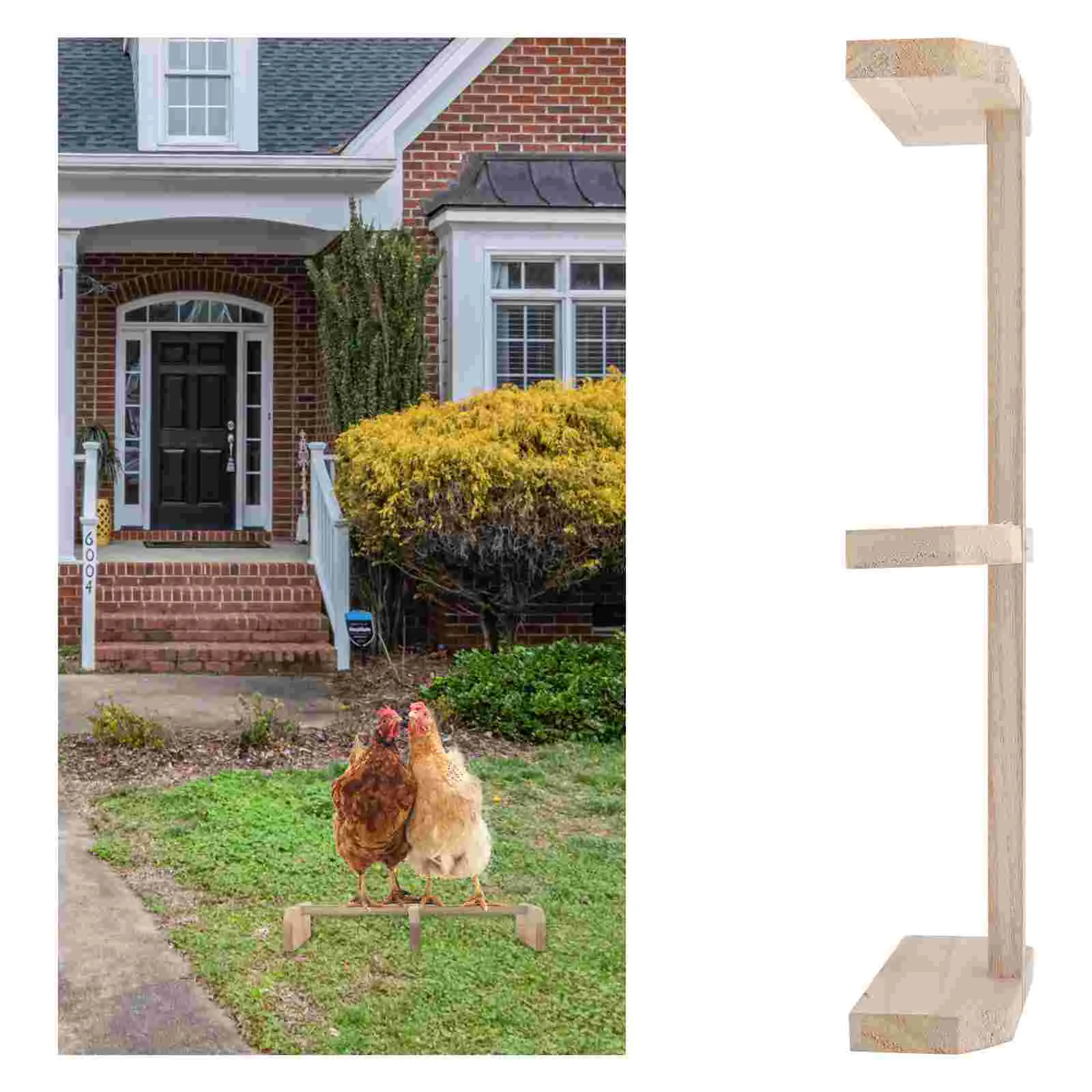 

Chicken Stand Perch Bar Wood Bird Toy Roosting Wooden Standing Parrot Rack Chick Swing Hens Stick Chicks Coop Pet Pigeon Bars