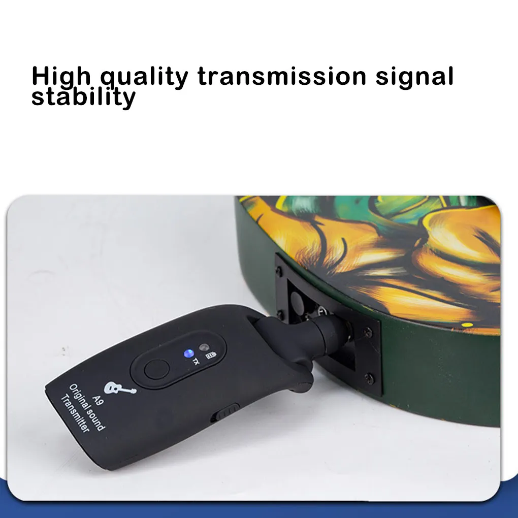 

4-channel 20Hz-20kHz Transmitter Portable Lightweight 2 4GHz-2 483GHz Receiver Rechargeable Integrated Converter Blue