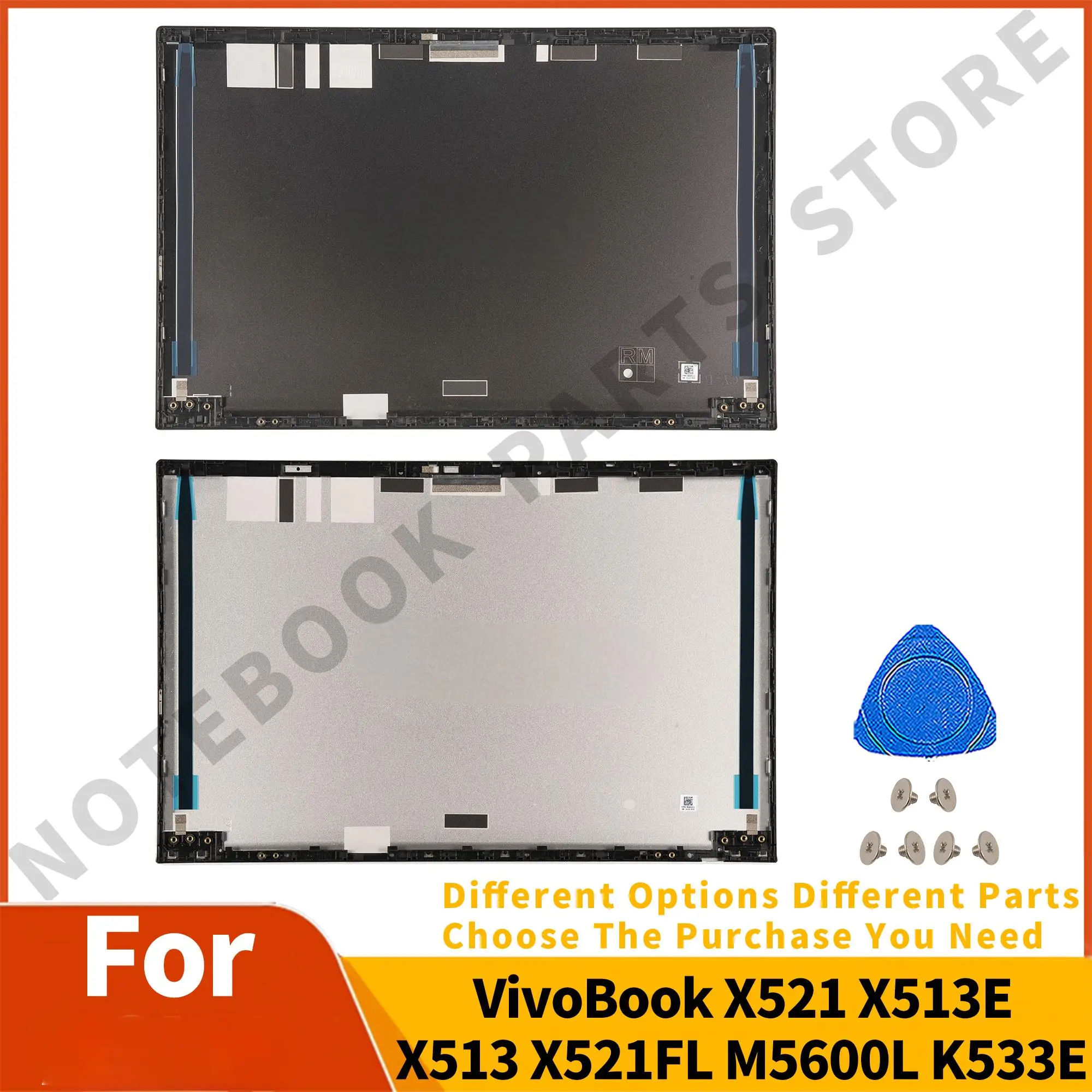 Металлическая задняя крышка для VivoBook X521 X513E X513 X521FL S533J M533E M5600L K533E верхняя 13N1-BAA0211