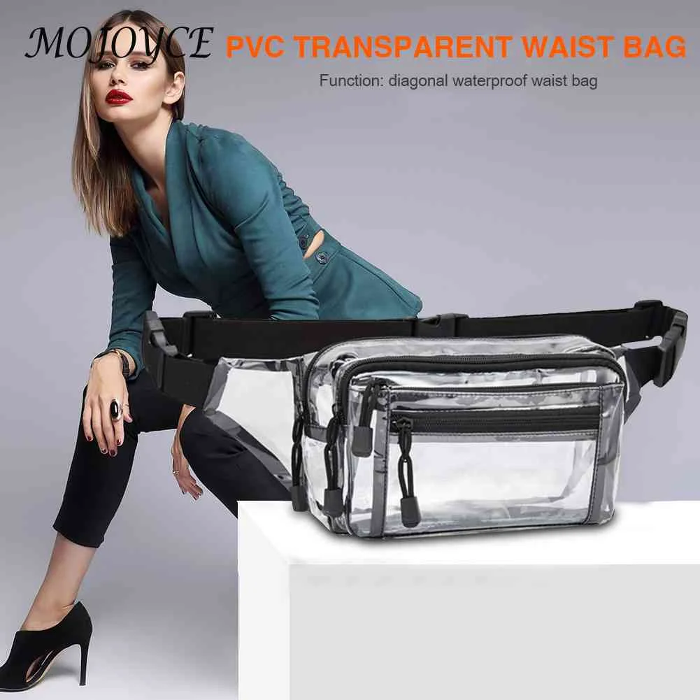 

Fashion Waist Packs for Women Designer Female Shoulder Bag All Match Transparent Messenger Bags Shopping Large Purse