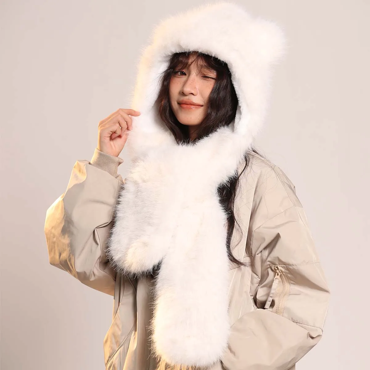 Зимний Комплект Шапки И Шарфа-бомбер Унисекс Многофункциональная Балаклава