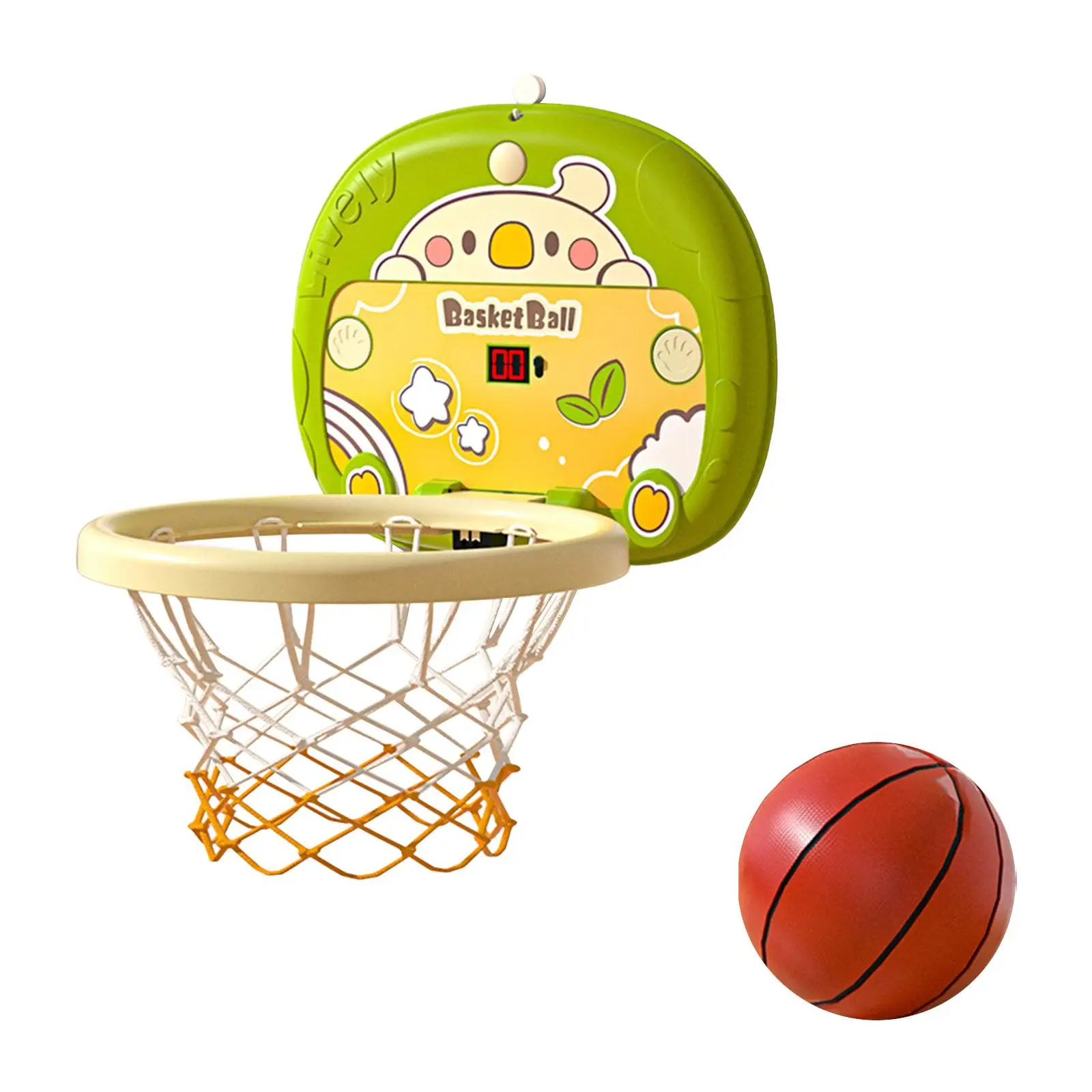

Mini Basketball Hoop Set Backyard Indoor Foldable Adjustable Basketball Goal