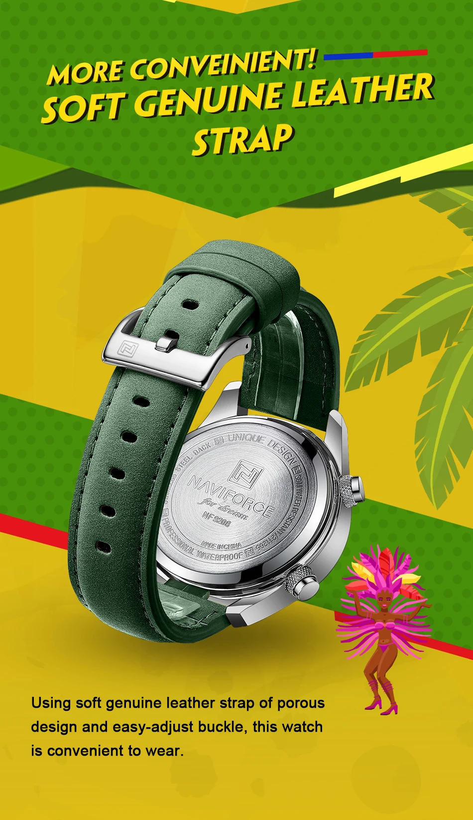 NAVIFORCE 2022 мужские новые Seiko Move Мужские кварцевые часы с хронографом повседневные