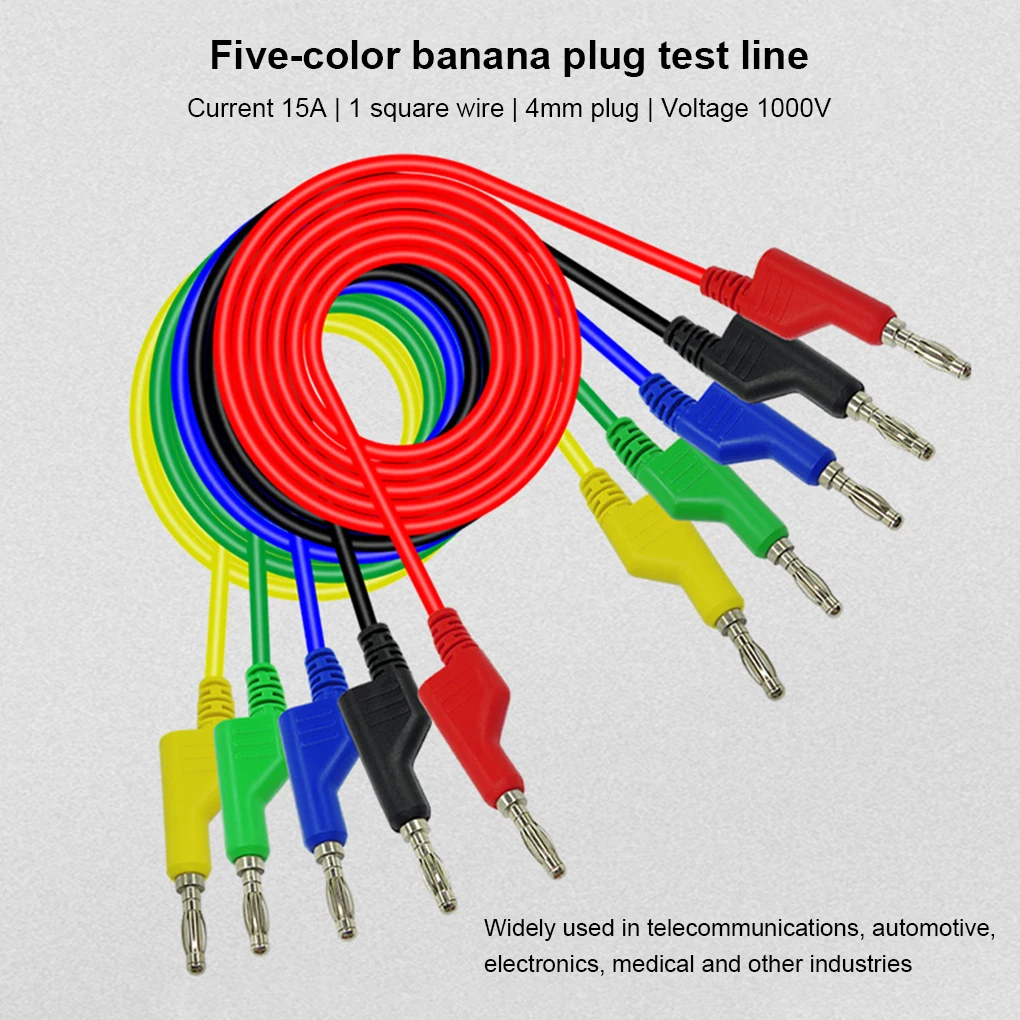 

Испытательный кабель для мультиметра, электрический адаптер типа банан постоянного тока, комплект щупов с зажимом, ручная работа, аксессуа...