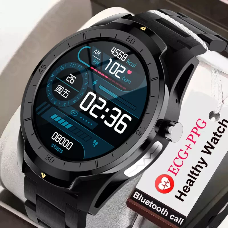

2022 New Health ECG+PPG Smart Watch Men MP3 Music Player Fitness Tracker Bluetooth Call Smartwatch Man Sport waterproof watch